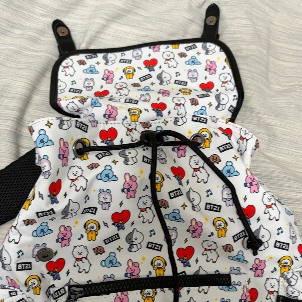 NEW BT21 Character Print Backpack - Picture 6 of 13
